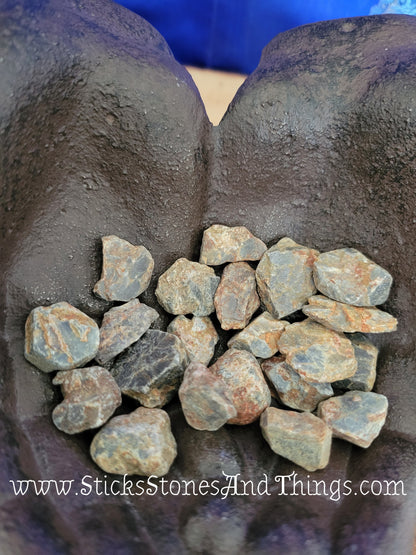 Blue Sapphire rough stone .75 inches