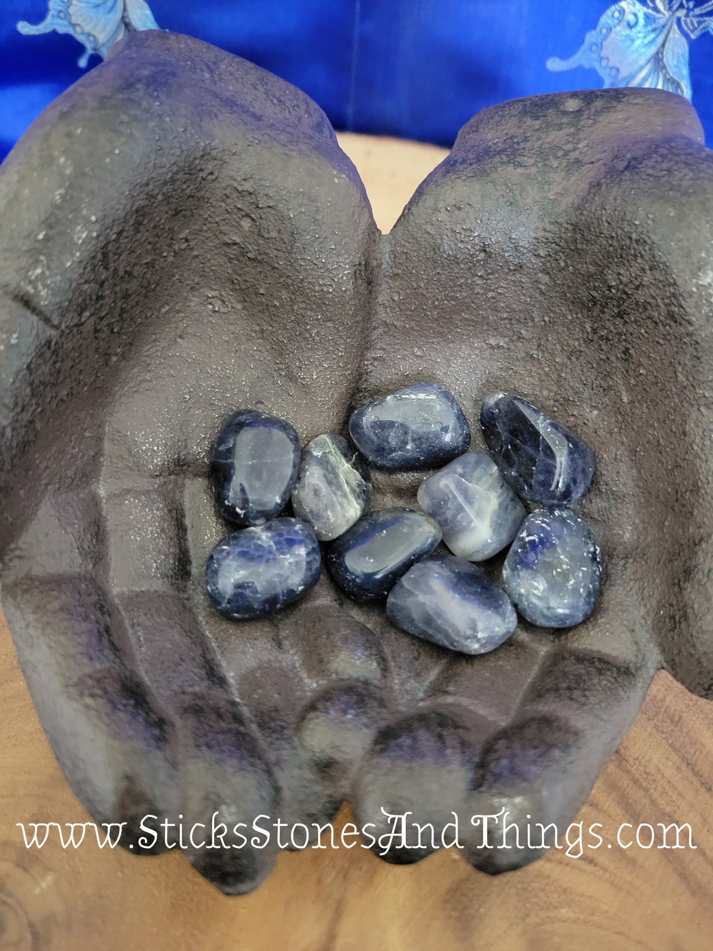 Iolite (Viking Stone, Cordierite, Water Sapphire) tumbled stone 1 inch