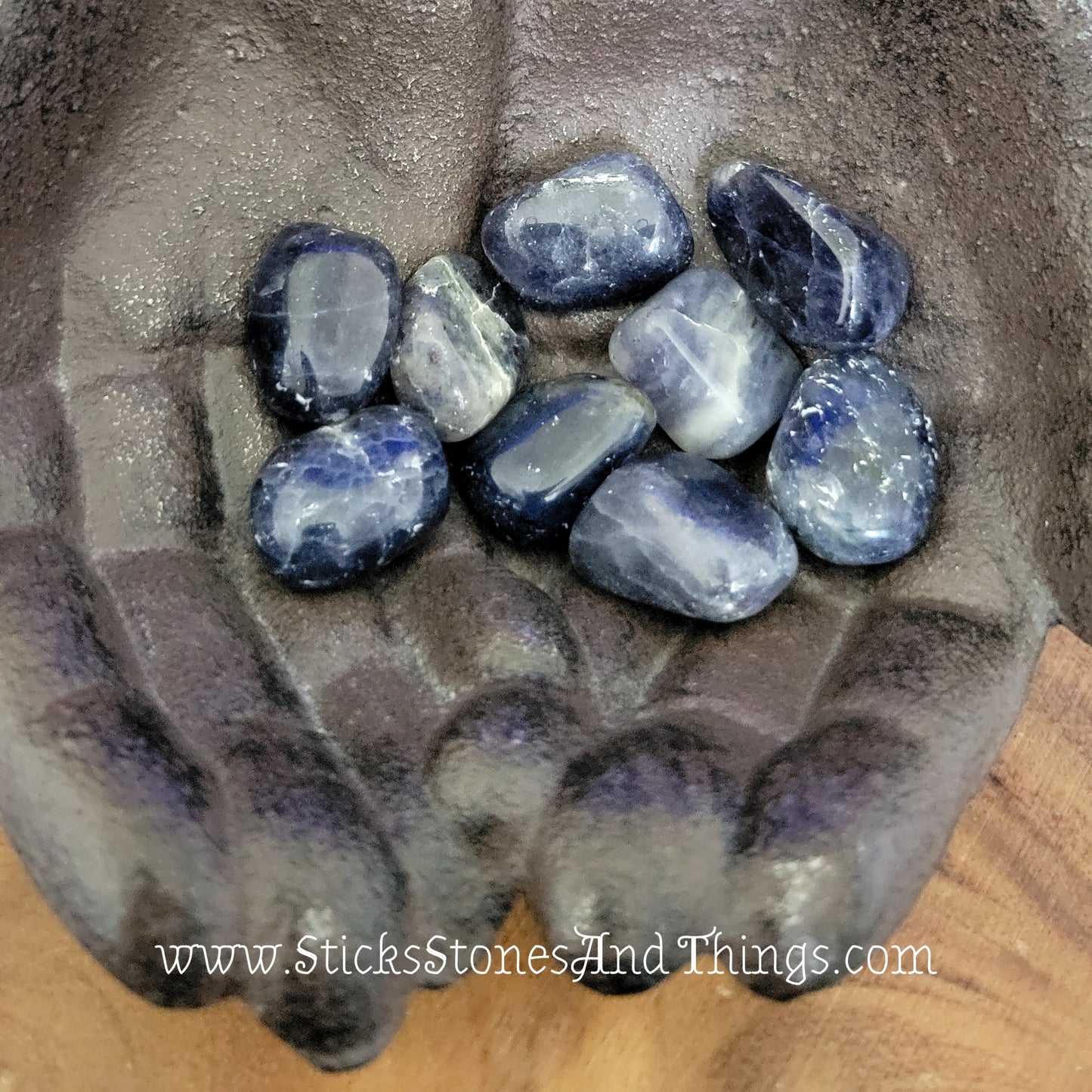 Iolite (Viking Stone, Cordierite, Water Sapphire) tumbled stone 1 inch