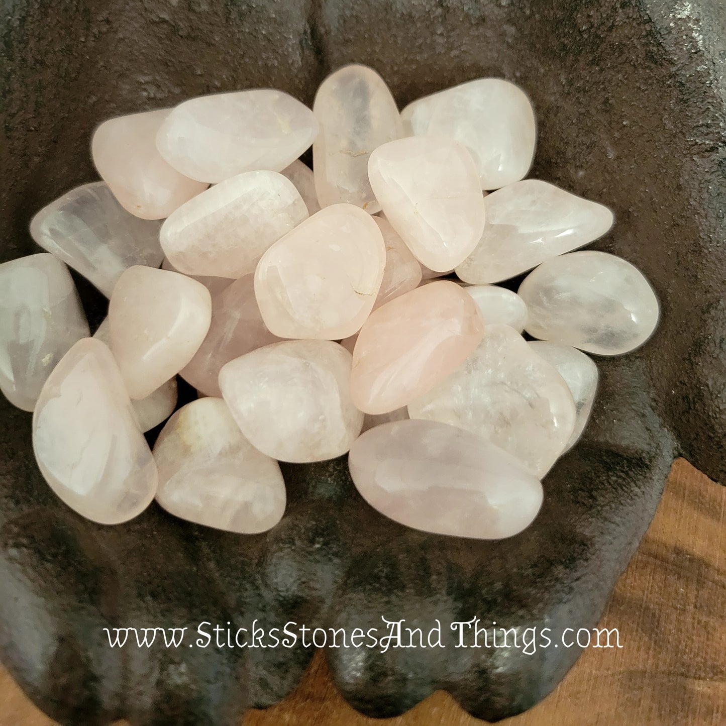 Rose Quartz A grade tumbled stones .75 inch