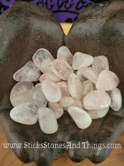 Rose Quartz A grade tumbled stones 1 inch