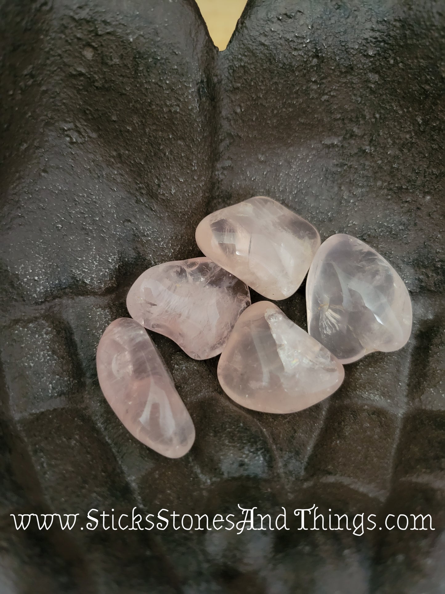 Rose Quartz AA grade tumbled stones 1 inch