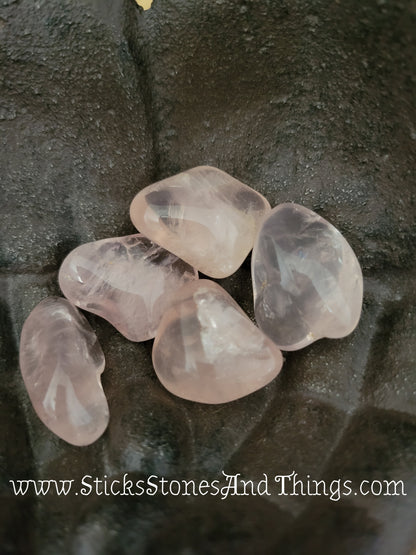 Rose Quartz AA grade tumbled stones 1 inch