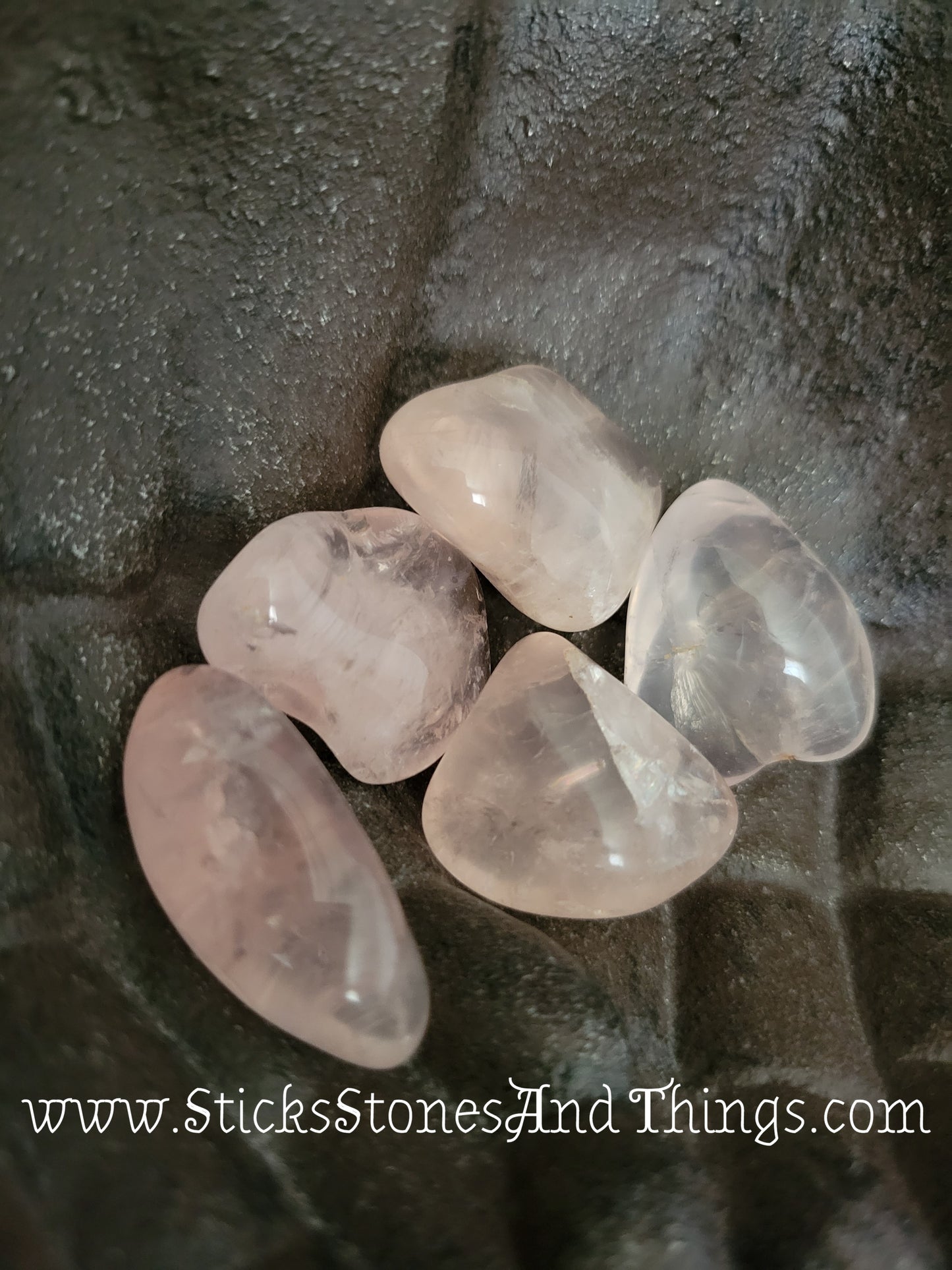 Rose Quartz AA grade tumbled stones 1 inch