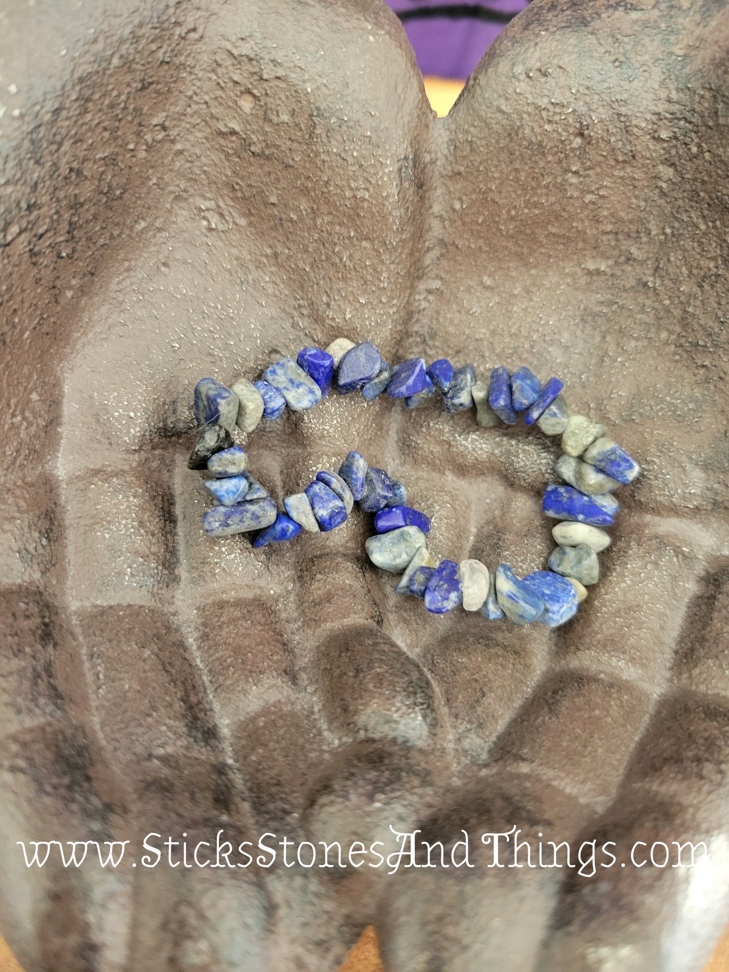 Lapis Lazuli Chip Bead Bracelets 7 inches