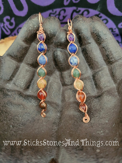 Wire-Wrapped Chakra Pendant