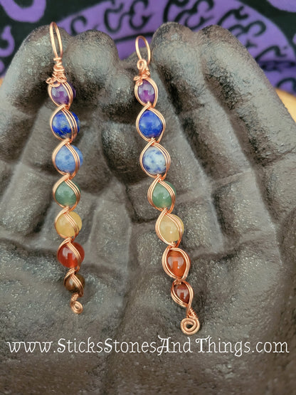 Wire-Wrapped Chakra Pendant