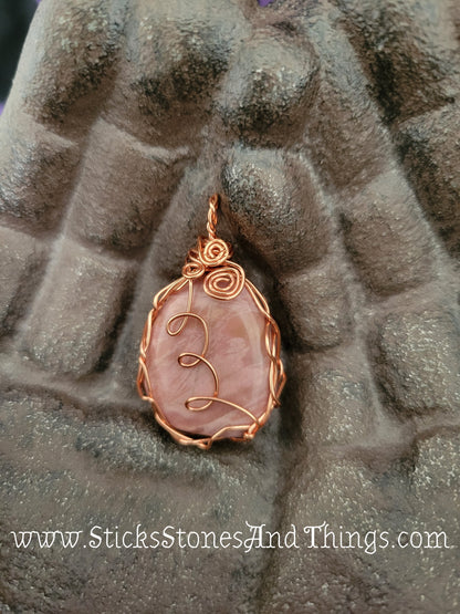 Mookite Wire-Wrapped Pendant