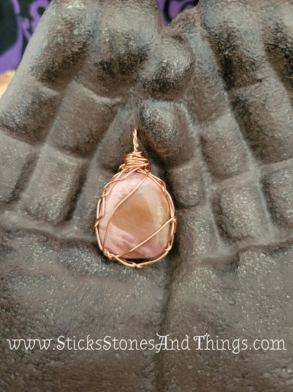 Mookite Wire-Wrapped Pendant