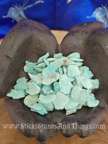 Turquoise from Sleeping Beauty Mine in Az, USA, 100% natural rough .75 inches