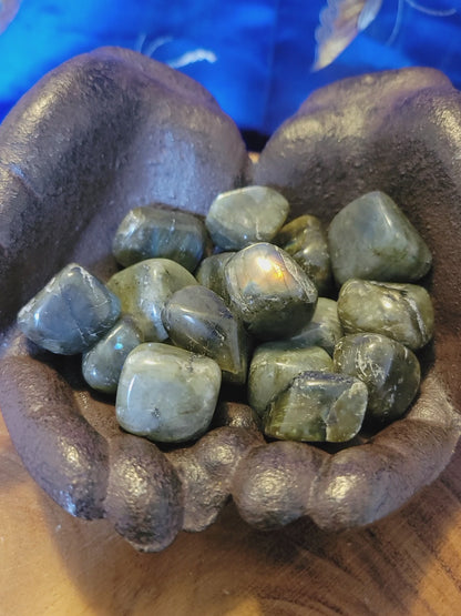 Labradorite (Spectrolite) Tumbled Stones A Grade 1-1.25 inches