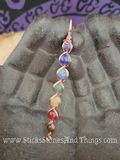 Wire-Wrapped Chakra Pendant