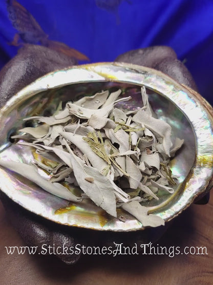 White Sage, Cedar, and Lavender Loose Smudge Blend